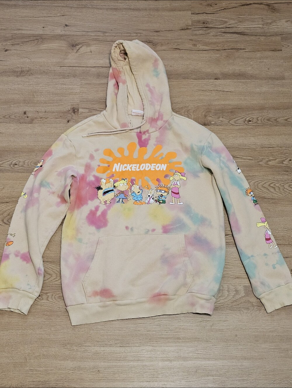 Vintage Nickelodeon Tie Dye Cartoon Hoodie